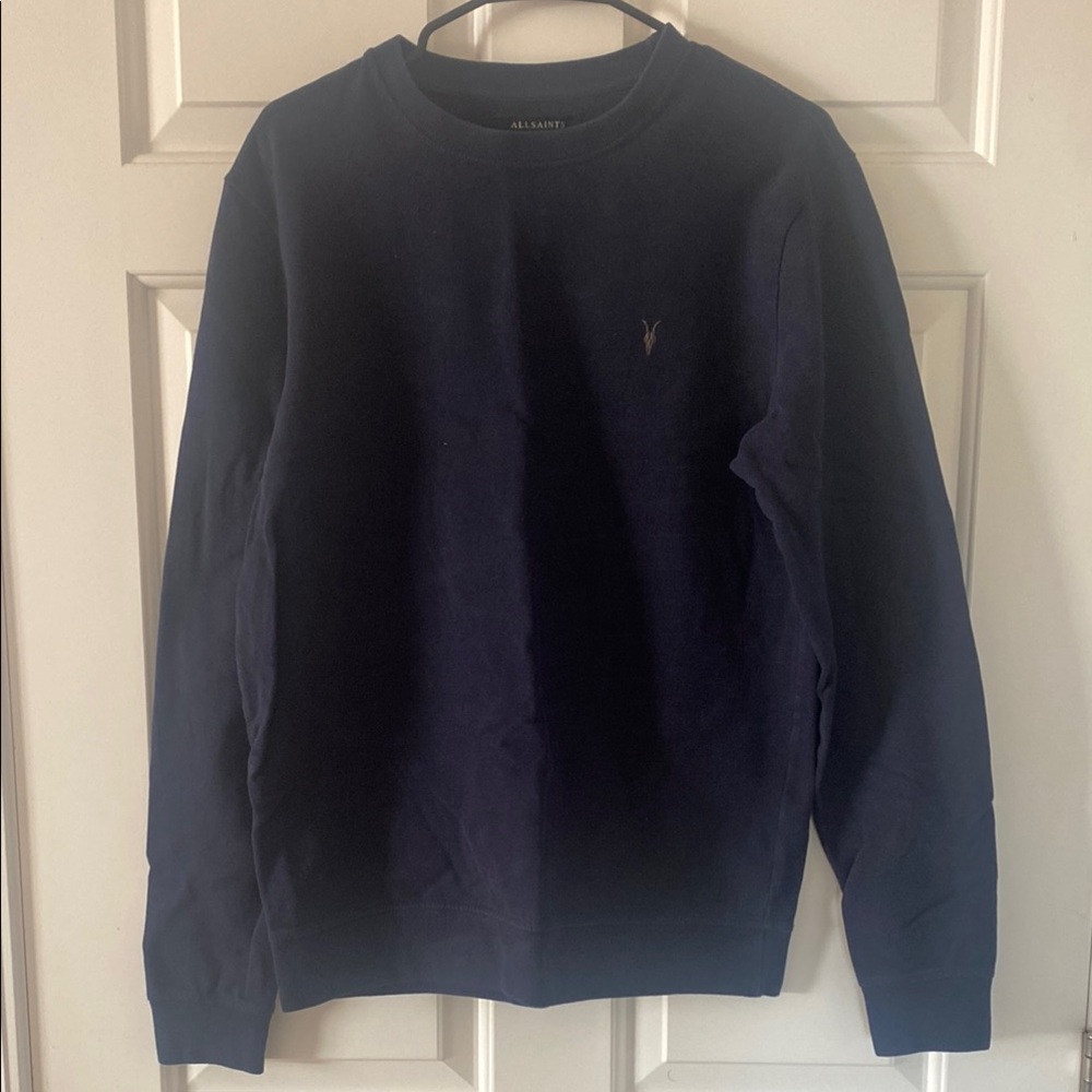 All Saints Men's Navy Sweater
